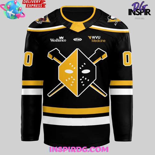 Wheeling Nailers New Uniforms 2025 Black Hockey Jersey Wheeling Nailers New Uniforms 2025 Black Hockey Jersey