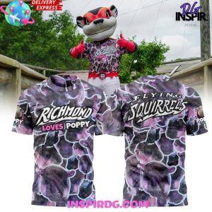 Richmond Flying Squirrels Loves Poppy Special T-Shirt