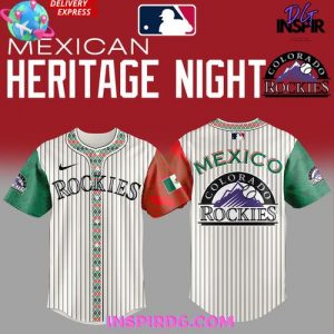 Colorado Rockies 2025 Mexican Heritage Night Striped Jersey