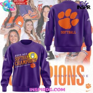 Clemson Tigers 2025 ACC Softball Champions Limited Sweatshirt
