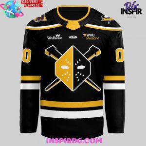 Wheeling Nailers New Uniforms 2025 Black Hockey Jersey