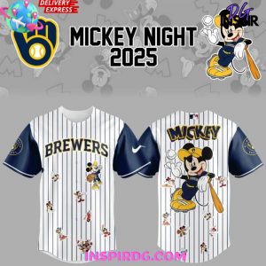 Milwaukee Brewers Mickey Mouse Night 2025 Baseball Jersey