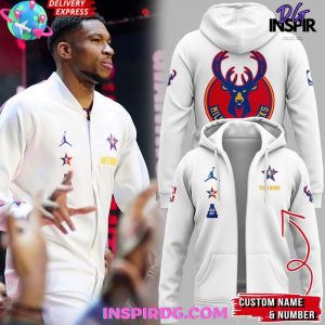 Milwaukee Bucks Giannis Antetokounmpo 2025 NBA All-Star Zip Hoodie