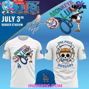 2025 One Piece Night x Los Angeles Dodgers Stadium T-Shirt
