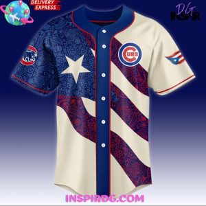 Chicago Cubs Puerto Rican Heritage 2025 Hockey Jersey