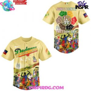 Los Angeles Dodgers Juneteenth Freedom Day 2025 Baseball Jersey