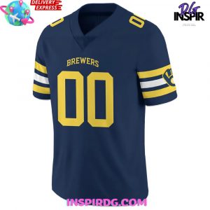 Milwaukee Brewers New Uniform 2025 Football Jersey