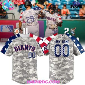 San Jose Giants Military Appreciation 2025 Baseball Jersey
