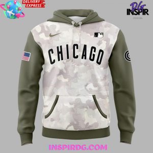 Chicago Cubs 2025 Armed Forces Day Collection Hoodie