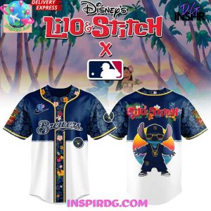 Milwaukee Brewers x Lilo & Stitch 2025 Baseball Jersey