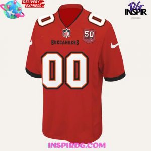 Tampa Bay Buccaneers Celebrate The Legacy of 50 Seasons Red Football Jersey