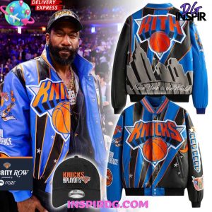 New York Knicks x KITH Skyline 2025 Playoffs Varsity Jacket