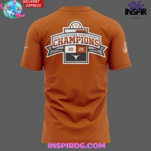 Texas Longhorns Sec Regular Season Title Special Orange T Shirt 3