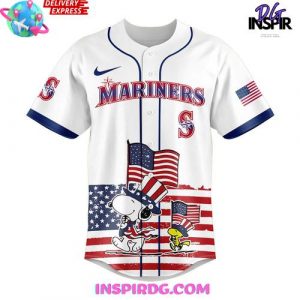 Seattle Mariners x Snoopy 4th Off July Limited Baseball Jersey