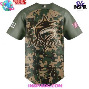 Miami Marlins Military Appreciation 2025 Baseball Jersey 3