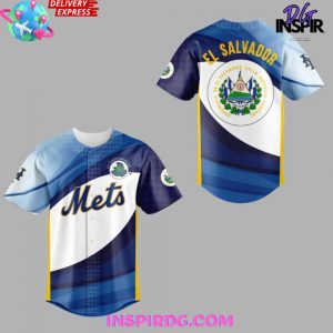 New York Mets Salvadoran Heritage 2025 Baseball Jersey