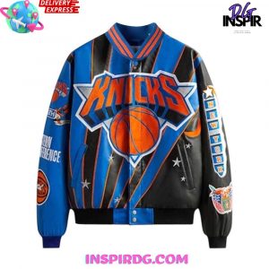 New York Knicks x KITH Skyline 2025 Playoffs Varsity Jacket