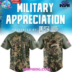 Miami Marlins Military Appreciation 2025 Baseball Jersey