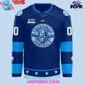 Norfolk Admirals 2025 Virginia Beach Official Hockey Jersey