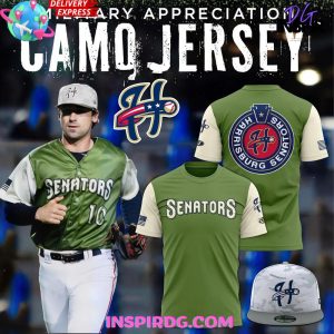 Harrisburg Senators Military Appreciation 2025 Camo T-Shirt