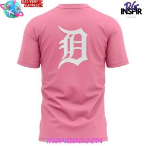 Detroit Tigers Strike Out Cancer Special Pink T shirt 3