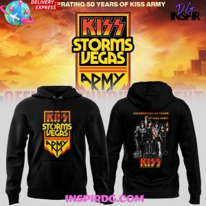 KISS Storms Vegas 50th Anniversary Special Edition Hoodie