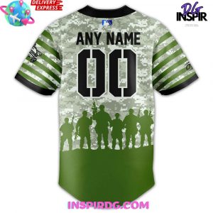 Hub City Spartanburgers Military Appreciation 2025 Camo Baseball Jersey 3