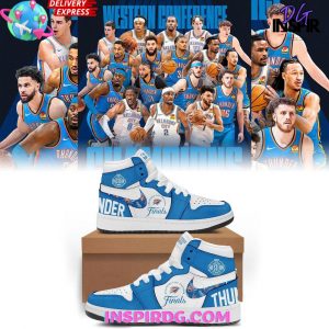 Oklahoma City Thunder Western Conference Finals Custom Nike Air Jordan 1