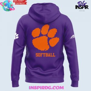 Clemson Tigers 2025 ACC Softball Conference Tournament Champions Hoodie 3