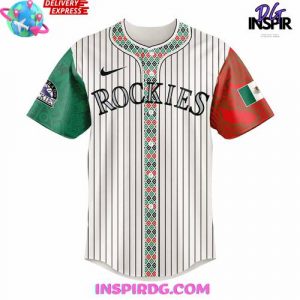 Colorado Rockies 2025 Mexican Heritage Night Striped Jersey