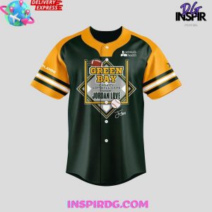 Green Bay Charity Softball Jordan Love Dark 2025 Baseball Jersey