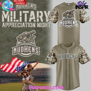 Toledo Mud Hens Military Appreciation Night 2025 Baseball Jersey