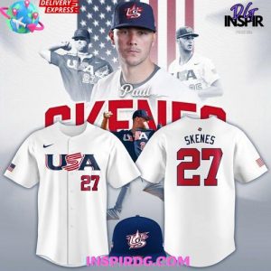 Paul Skenes USA Team World Baseball Classic 2026 White Jersey