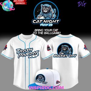 Rocket City Trash Pandas 2025 Cat Night Special Baseball Jersey