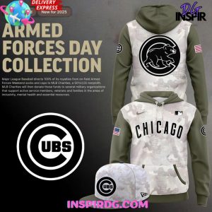 Chicago Cubs 2025 Armed Forces Day Collection Hoodie