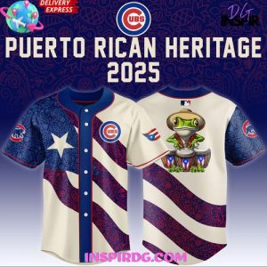 Chicago Cubs Puerto Rican Heritage 2025 Hockey Jersey