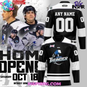Wichita Thunder New Uniforms 2024-25 Black Hockey Jersey