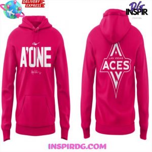 Las Vegas Aces A One Night 2025 Pink Hoodie