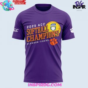 Clemson Tigers 2025 ACC Softball Conference Tournament Champions T-Shirt