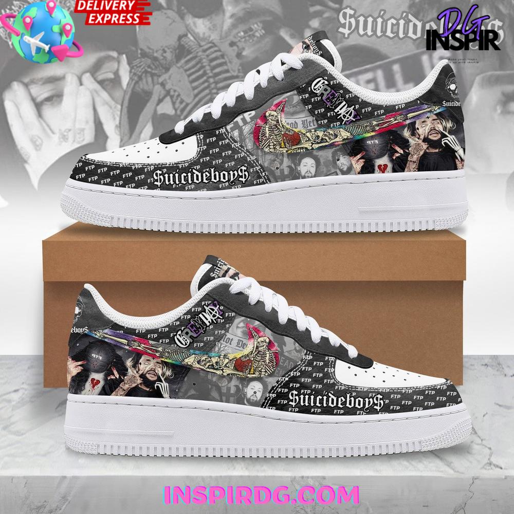 $uicideboy$ Grey Day Limited Edition Nike Air Force 1 $uicideboy$ Grey Day Limited Edition Nike Air Force 1