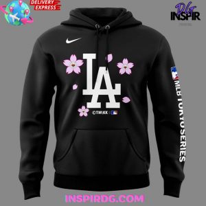 Los Angeles Dodgers MLB Tokyo Series 2025 Black Hoodie