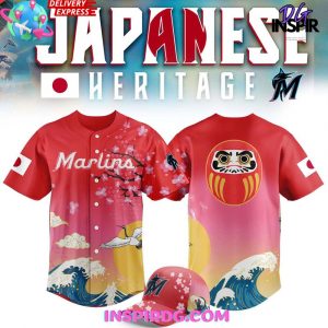 Miami Marlins 2025 Japanese Heritage Baseball Jersey