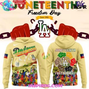 Los Angeles Dodgers Juneteenth Freedom Day 2025 Hoodie