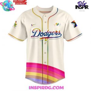 Los Angeles Dodgers Be Proud of Yourself Pride Celebration Baseball Jersey