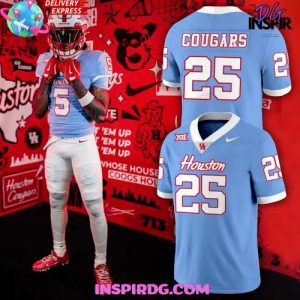 Houston Cougars 2025 Official Blue Edition Football Jersey
