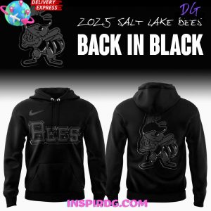 Salt Lake Bees “Back In Black” 2025 Special Hoodie