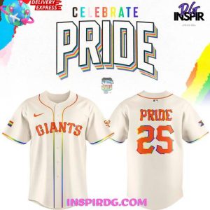San Francisco Giants Celebrate Pride 2025 Baseball Jersey