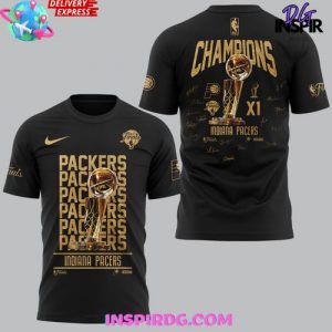 Indiana Pacers 2025 NBA Finals Champions Black Edition T-Shirt