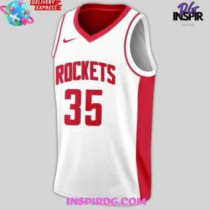 Kevin Durant Houston Rockets #35 White Version Basketball Jersey