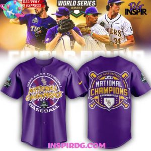 LSU Tigers 2025 NCAA Baseball National Champions Purple Edition Baseball Jersey